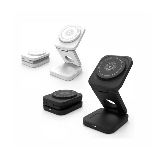 Station de Charge 3-en-1 Orivon® Mini – Chargeur Sans Fil Pliable & Compact