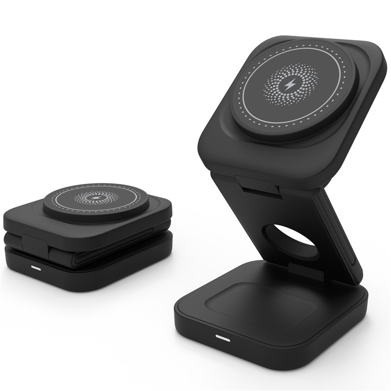 Station de Charge 3-en-1 Orivon® Mini – Chargeur Sans Fil Pliable & Compact