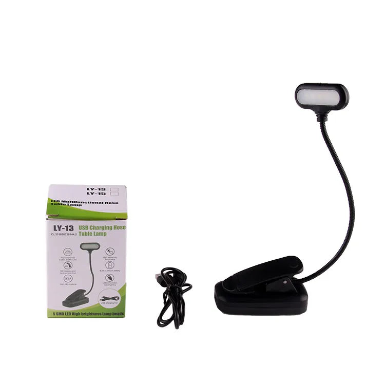 Lampe de Bureau Orivon® Mini – LED à Pince, Rechargeable & Flexible