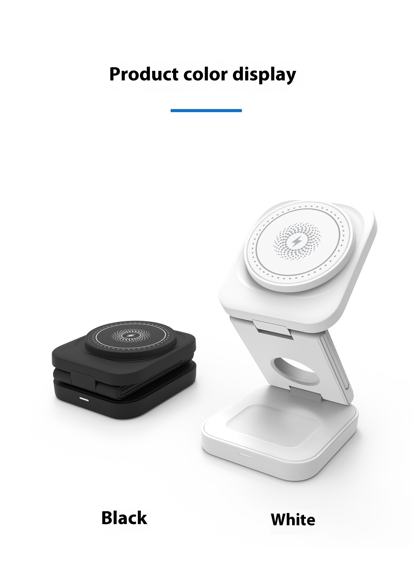 Station de Charge 3-en-1 Orivon® Mini – Chargeur Sans Fil Pliable & Compact