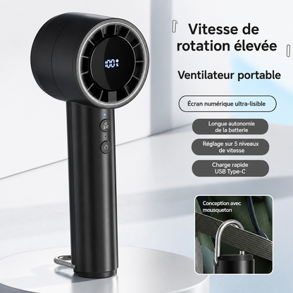 Ventilateur de Poche Orivon® Mini – Rechargeable USB, Ultra-Puissant
