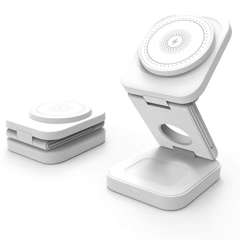 Station de Charge 3-en-1 Orivon® Mini – Chargeur Sans Fil Pliable & Compact