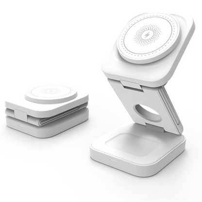 Station de Charge 3-en-1 Orivon® Mini – Chargeur Sans Fil Pliable & Compact